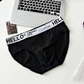 Miniatyrbild 3 av 6: 3Pcs / Lot Mäns Underkläder Mjuka Män Trosor Sport Personlighet Boxers Andningsbart Stora Storlek Trosor Brie För Män Underkläder NK3 4XL