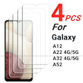 Miniatyrbillede 1 af 6: 2/4 stk. Skærmbeskyttelse til Samsung Galaxy A12 Hærdet glas til Samsung Galaxy A12 A22 A32 A52. Fuld lim dækning Beskyttende film. For Galaxy A12