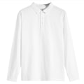 Pikkukuva 2 / 5: Pluskoko Retro Polopaita Miehille 2024 Uusi Polokaulus Miesten Pitkähihainen Löysä Trendi Poikien Paidan / T-Paita Grey XL