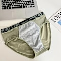 Miniatyrbild 6 av 6: 3Pcs / Lot Mäns Underkläder Mjuka Män Trosor Sport Personlighet Boxers Andningsbart Stora Storlek Trosor Brie För Män Underkläder NK1 4XL