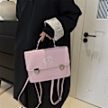 Miniatyrbild 3 av 9: Ryggsäck 2024 Ny Japanska Style Jk Uniform Väska Axel Bärbar Messenger Väska Retro Enkel Axel Väska Mode Khaki