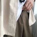 Pikkukuva 3 / 5: Kesä Ohut Shortsit Miehet Hong Kong Style Trendikäs Löysä Capri Housut Nuoret Muoti Ja Tyylikäs Casual Housut 2024 Uusi Black L