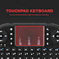 Miniatyrbild 5 av 6: I8 Mini Trådlös Tangentbord 2.4G Handhållna Touch Classic Svart Franska Spanska Ryska Flygmus Spel Tangentbord För Android Tv Box Pc-Datorn Portuguese Lithium Version