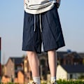 Pikkukuva 2 / 11: 2024 Uudet Cool Nopeakuivavat Shortsit Miesten Kesä Kevyet Japanilaiset Pojat Löysät Vapaa-ajan Urheilushortsit Black L