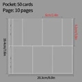 Pikkukuva 1 / 6: Binder Photocards 5/6/9 Space Photo Card Binder Photo Album Stor Kapacitet Kpop Cards Samla Bok Bindning Mach Förebyggande Åtgärder 10 sheets 5 space S5