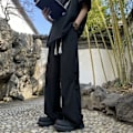 Pikkukuva 2 / 4: Uudet Kiinalaiset Style National Style Housut Miesten Tide Spring Fashion Brand Trend Casual Housut Miesten Leveät Suorat Housut Kesäohut Apricot XXXL