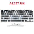 Pikkukuva 4 / 6: Uudet Brittiläiset Näppäimistönäppäimet Macbook Prolle A1706 A1990 A2141 A2251 A2289 A2179 A2337 A2338 A24. A2485 A2681 A2780 Uk Keycap. A1708 UK