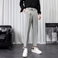 Pikkukuva 3 / 5: Pieni Puku Housut Miehet 2023 Syksy Ja Talvi Uusi Löysä Roikkuva Slim Fit Napitettu Casual Housut Muoti Brändi Street Su Housut Khaki 34