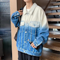 Pikkukuva 1 / 4: Gradientti Denim Takki Miehet 2023 Uusi Kevät Löysä Korealainen Tyyli Amerikkalainen Retro Hong Kong Tyyli Takki Syksy Ja Talvi Blue XXL
