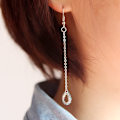 Miniatyrbild 5 av 11: Q. Ger 2017 Nya Elegant Koreanska Örhängen Lång Pendant Personaliserad Öratdroppar Stud Örhängen Internet Kändis Tosel Örhängen Kvinna Golv Black Rose