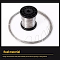 Miniatyrbild 3 av 6: Ny 1St 1-100 Meter 304 Rostfritt Stål Mjukt / Hårt Stål Tråd Diameter 0.02-3Mm Enstaka Strand Lasande Mjukt På Tråd Rustsäkert Hard Steel Wire