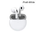 Pikkukuva 1 / 6: Tws Pro6 -kuulokkeet Bluetooth-kuulokkeet mikrofonilla 9D Stereo Pro 6 -nappikuulokkeet Xiaomi Samsung Androidille Langaton Blueto Oth -kuulokkeet White