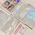 Miniatyrbillede 4 af 6: 10 stk. Album Indre Sider Binder Album Side Kpop Photocards Holder Fotokort Binder Idolkort Samle Bog Binding Mach In S12 40pockets