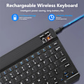 Miniatyrbillede 5 af 6: Bluetooth Trådløst Tastaturmus Til Ios Android Windows Tablet Til Ipad Air Mini Pro Spansk Koreansk Portugal Russisk Tastatur keyboard Portugal