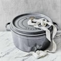 Miniatyrbillede 4 af 4: Rundt ildfast fad med grafitgrå nupper 22 cm - 2.… Grafitgrå