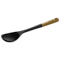 Miniatyrbillede 1 af 4: STAUB redskaber - serveringsske, 31 cm, sort silikone, akacietræ