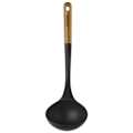Miniatyrbillede 2 af 4: STAUB redskaber - øseske, 31 cm, sort silikone, akacietræ