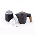 Miniatyrbillede 2 af 6: Scalpers HOME SC Italiensk kaffemaskine Sort 6 kopper Svart
