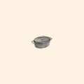 Miniatyrbillede 1 af 3: Ovalt ildfast fad med grafitgrå pigge 11 cm - 0.… Grafitgrå