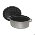 Miniatyrbillede 3 af 4: STAUB 405002760 - Ovalt ildfast fad - Ø 27 cm - Grafitgrå Grafitgrå
