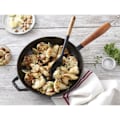 Miniatyrbillede 3 af 4: STAUB redskaber - serveringsske, 31 cm, sort silikone, akacietræ
