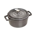 Miniatyrbillede 1 af 4: Rundt ildfast fad med grafitgrå nupper 22 cm - 2.… Grafitgrå