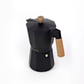 Miniatyrbillede 1 af 6: Scalpers HOME SC Italiensk kaffemaskine Sort 6 kopper Svart