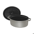Miniatyrbillede 3 af 4: STAUB 405002360 - Ovalt ildfast fad - Ø 23 cm - Grafitgrå Grafitgrå