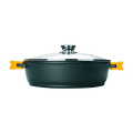 Miniatyrbillede 1 af 3: IBILI Sauteuse Evolution i aluminium, glaslåg og silikonehåndtag, 32 cm, Non-stick, Induktionskompatibel