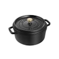 Miniatyrbillede 1 af 4: Rundt ildfast fad med pigge 22 cm - 2,60 liter Sort Svart