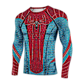 Pikkukuva 2 / 4: Spiderman-tiukka T-paita miesten urheilutreeniin pitkähihainen toppi D S