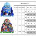 Miniatyrbild 4 av 4: Rainbow Friends Kid Zip Grafisk Jacka Hooded Sweatshirt Kläder C 120cm