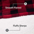 Filt Sweatshirt Oversized hoodie W Red and black check