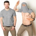 Pikkukuva 1 / 2: Miesten lahja - Kysy minulta ninjapuvustani T-paita lyhythihainen I light grey 3XL