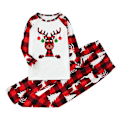 Miniatyrbild 1 av 3: Christmas Älg Print Pläd Pyjamas Set Jul Familj atchande Pyjamas Hem Kläder Kid M