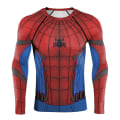 Miniatyrbillede 1 af 4: Spiderman Tætsiddende T-shirt Til Mænds Atletiske Træning Langærmet Top B S