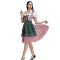 Miniatyrbild 3 av 5: Kvinnors Oktoberfest Beer Maid Costume Bavarian Traditional Dirndl Dress Dark Green S