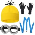 4 stk. Minions Halloween Kostumetilbehør til Voksne Light Blue