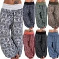 Miniatyrbild 1 av 9: Dam Baggy Harem Byxor Leggings Hippie Yoga Byxor green z green 5XL