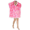 Miniatyrbilde 2 av 3: Kvinne hettegenser teppe oversized ultra plysj Sherpa gigantisk hettegenser Style 17