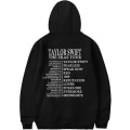 Pikkukuva 4 / 4: Taylor The Eras Tour Swift huppari vetoketjulla Casual huppari taskulla Black 3XL