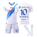 Miniatyrbillede 1 af 2: Fodboldtrøje Matchdragt Børn Voksen - Neymar JR 10 Al Hilal Hvid V . XXL xxl