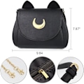 Miniatyrbillede 5 af 5: Katte taske Pu-læder gotisk håndtaske Cosplay Moon Sailor Bag I