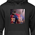 Miniatyrbild 1 av 8: Barn-Hoodie | Mjuk Huvtröja för Barn Lamine Yamal VS Messi svart black 9-11 År