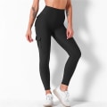 Miniatyrbillede 4 af 7: Sorte leggings med 4 lommer black l