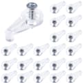 100 st Glashållare Clips Glasskåp Clips Dörrpanel V