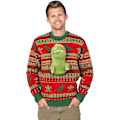 Pikkukuva 3 / 5: Unisex 3D T-rex Punainen Ja Vihreä Pusero Ruma Joulupaita Herra Nainen Xmas Asu M Z M