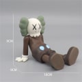 Miniatyrbild 3 av 6: Kaws Figurer Docka Action Figur Modell Anime Toy W black