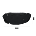 Miniatyrbillede 3 af 11: Dam Fanny Pack Midjeväskor Canvas Bum Bag SVART W black