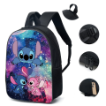 Pikkukuva 7 / 7: 3 Stitch Ryggsäck Lunchväska Crossbody Bag Case Set I A